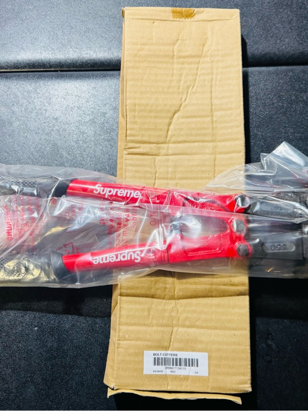 Supreme Red Bolt Cutters with White Logo